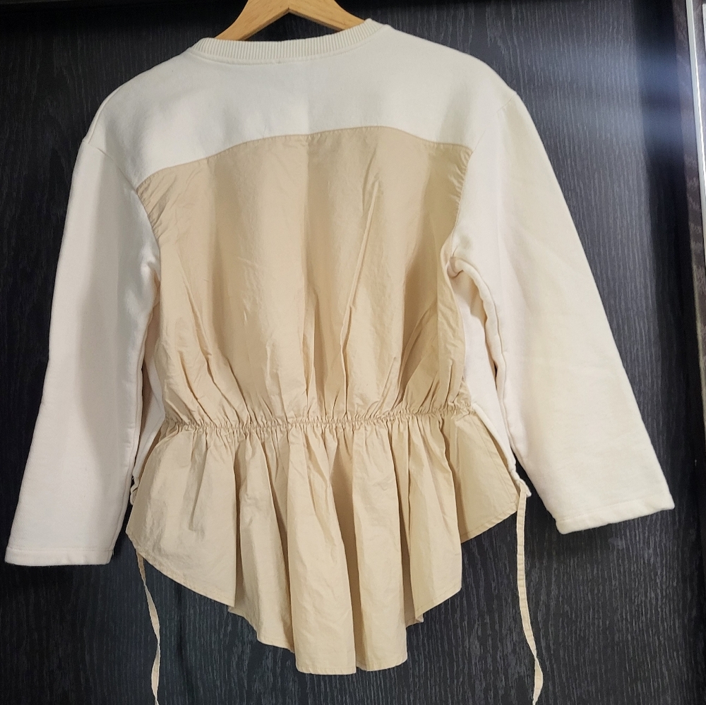 Zara Cream Sweatshirt with Graphic Design - Picture 3 of 11
